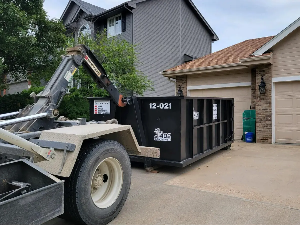 402 Container dumpster rental in Omaha, NE